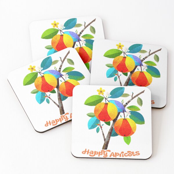 Item preview, Happy Apricots — Cheerful Fruit in Bloom designed and sold by ForeverPrintsOK.