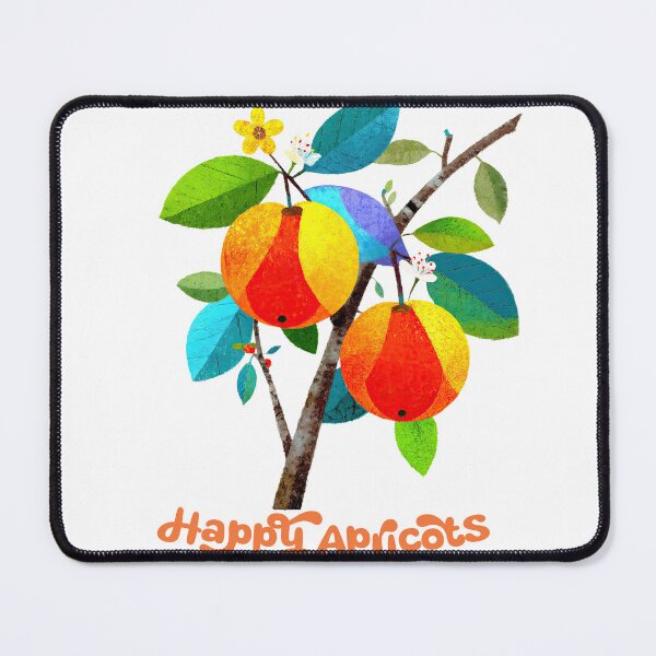 Item preview, Happy Apricots — Cheerful Fruit in Bloom designed and sold by ForeverPrintsOK.
