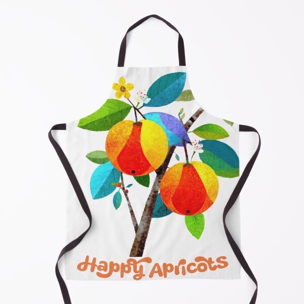 Item preview, Happy Apricots — Cheerful Fruit in Bloom designed and sold by ForeverPrintsOK.