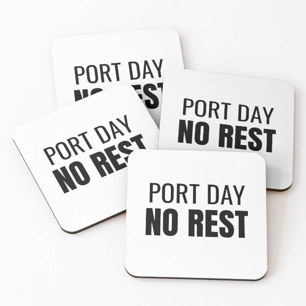 Item preview, Port Day No Rest (Black) designed and sold by ShipCrewNation.