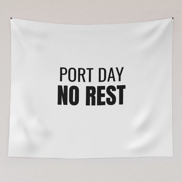 Item preview, Port Day No Rest (Black) designed and sold by ShipCrewNation.