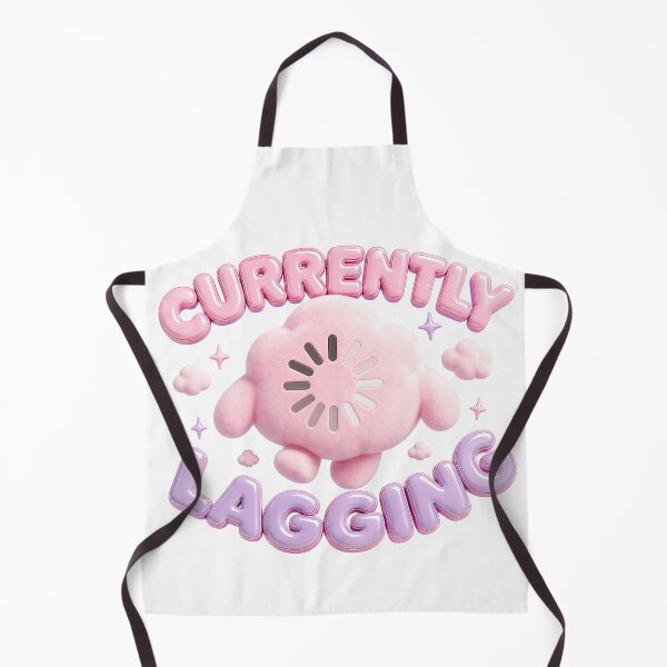 Item preview, Currently Lagging Pink Kawaii Cloud - 3D Puffy Aesthetic designed and sold by MorbidDreams.