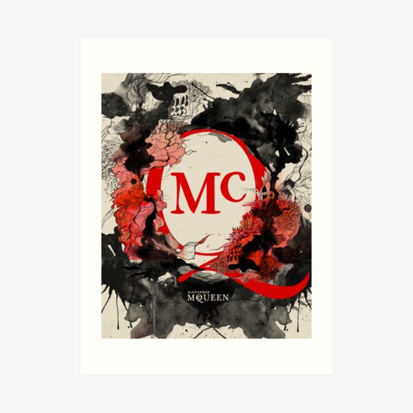Alexander McQueen logo Art Print by JustAnotherBee