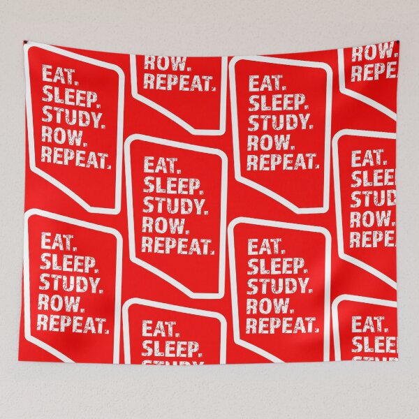 Item preview, Eat. Sleep. Study. Row. Repeat. designed and sold by chwbcc.