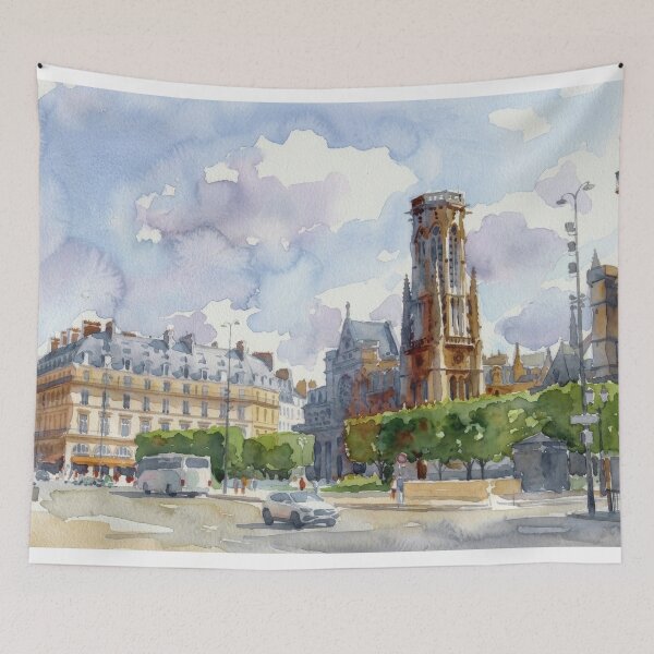 Item preview, Saint-Jacques Tower Paris designed and sold by caracatita75.