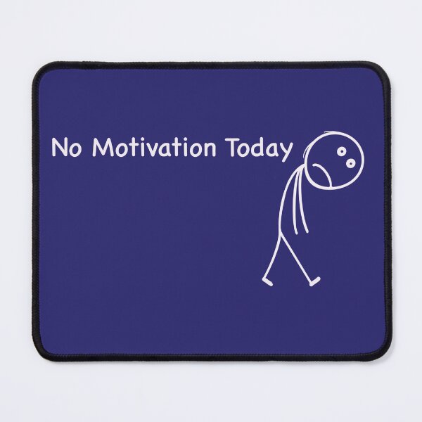 Item preview, No Motivation today lazy sad stick figure minimalist designed and sold by Lunevalleyart.