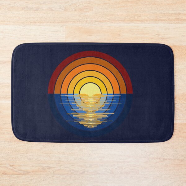 Item preview, Retro Sunset Ocean Reflection Vintage Circle Gradient designed and sold by inznap.