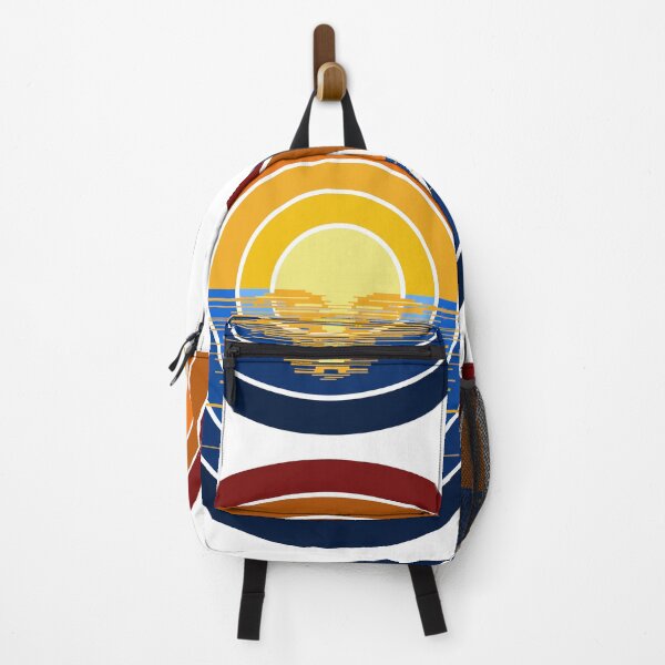 Item preview, Retro Sunset Ocean Reflection Vintage Circle Gradient designed and sold by inznap.