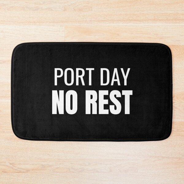 Aperçu de l'œuvre Port Day No Rest (Blanc) créée et vendue par ShipCrewNation.