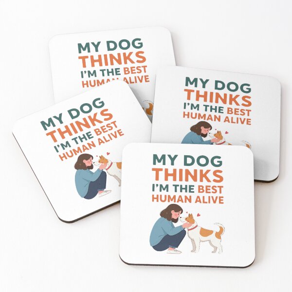 Item preview, Dog Lover Shirt – My Dog Thinks I’m the Best Human Alive designed and sold by PeterskyDesign.