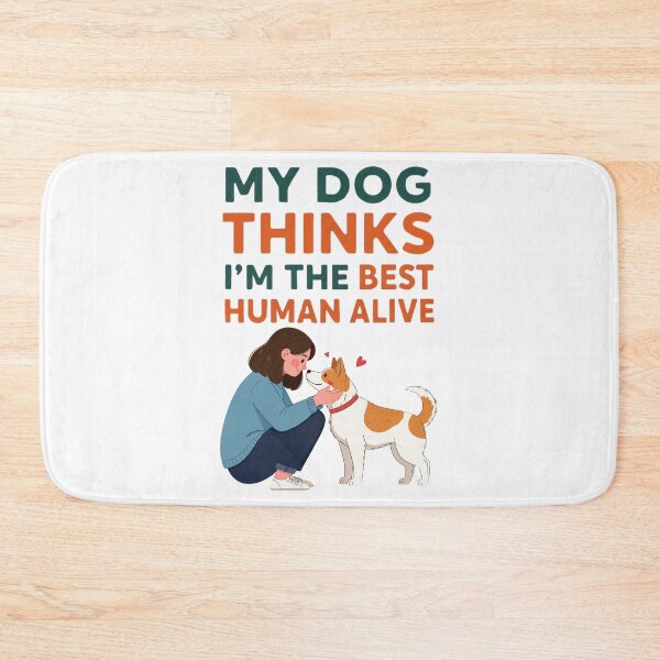 Item preview, Dog Lover Shirt – My Dog Thinks I’m the Best Human Alive designed and sold by PeterskyDesign.