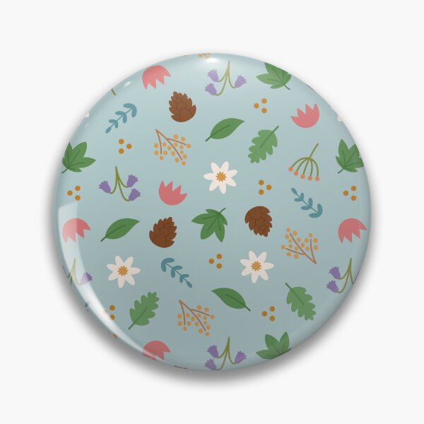 Item preview, Folk floral pattern, winter, blue background designed and sold by Allihorn.