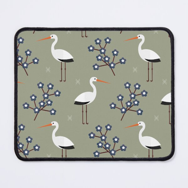 Item preview, Storks on green designed and sold by reneesillus.