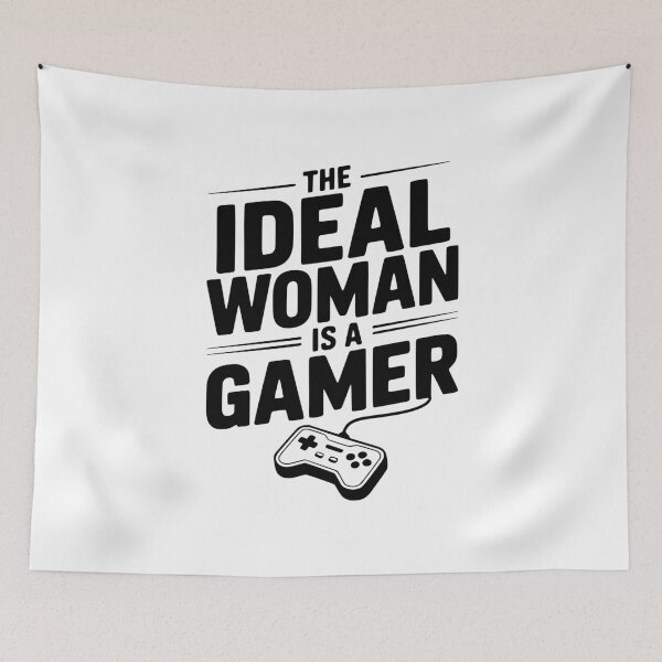Item preview, The Idea Woman Is a Gamer designed and sold by Frank Ring.