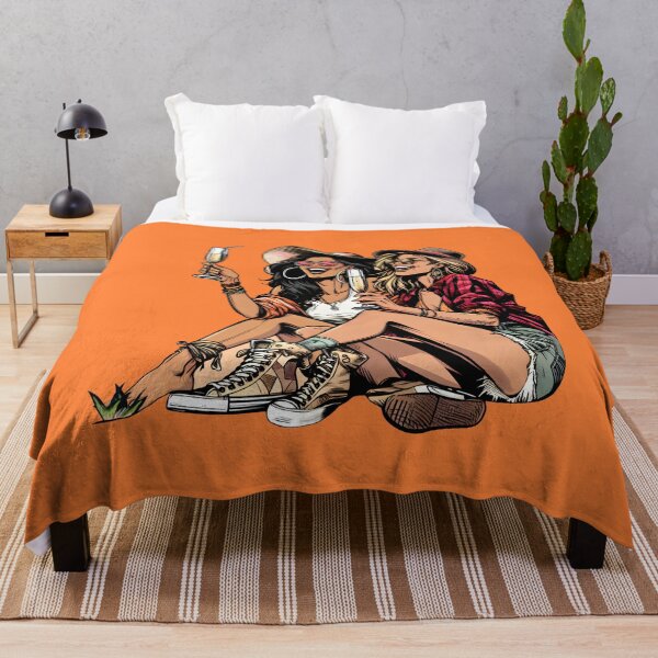 Item preview, Two ladies toast their vacation with sparkling wine. designed and sold by Kimenta Fashion.