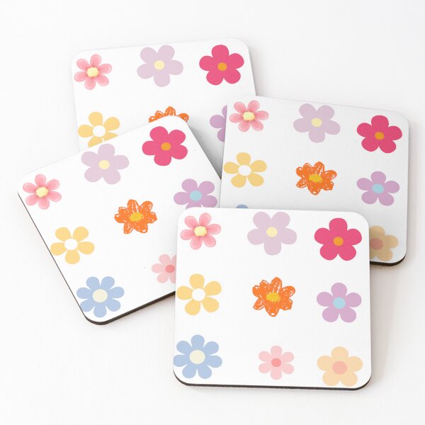 Item preview, Simple Colorful Flower Sticker Sheet designed and sold by KrisGraphic45.