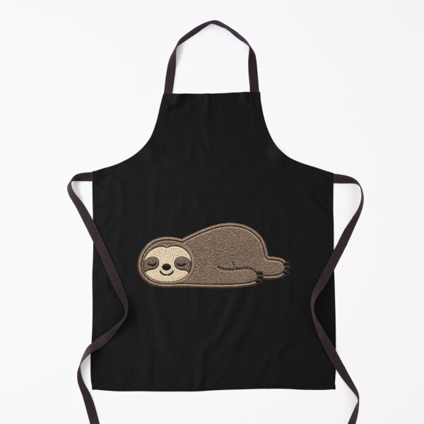 Item preview, Cute Sleepy Sloth Embroidery Design – Lazy Mood, Cozy Introvert Aesthetic designed and sold by ColorSplash123.