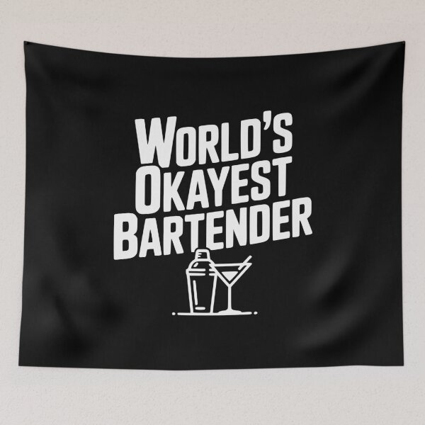 Item preview, World's Okayest Bartender designed and sold by Frank Ring.