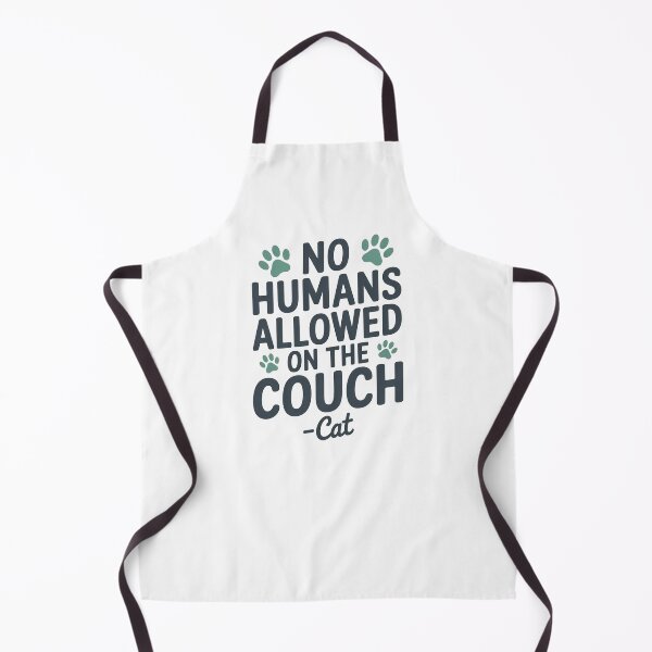 Item preview, No Humans Allowed On The Couch Cat – Funny Cat Owner Humor Cute Pet Lover Design designed and sold by Cool-cat-art.