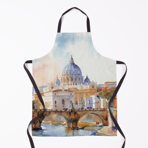 Item preview, Rome St Angelo Bridge Watercolor designed and sold by caracatita75.