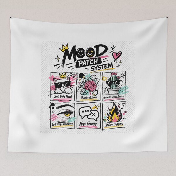 Item preview, Funny Introvert Mood Patch System T-Shirt Aesthetic Meme Tee designed and sold by KDesignCrafts.