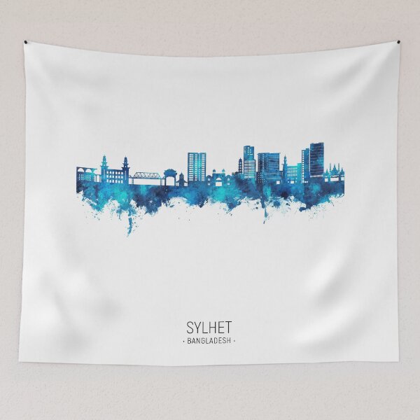 Item preview, Sylhet Bangladesh Skyline designed and sold by ArtPrints.