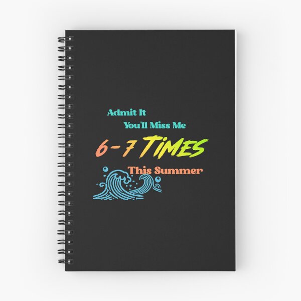 Item preview, Admit It You'll Miss Me 6-7 Times This Summer Funny Summer Vacation Shirt designed and sold by La-Nuna.