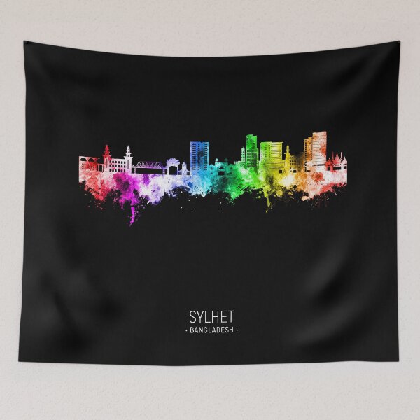 Item preview, Sylhet Bangladesh Skyline designed and sold by ArtPrints.