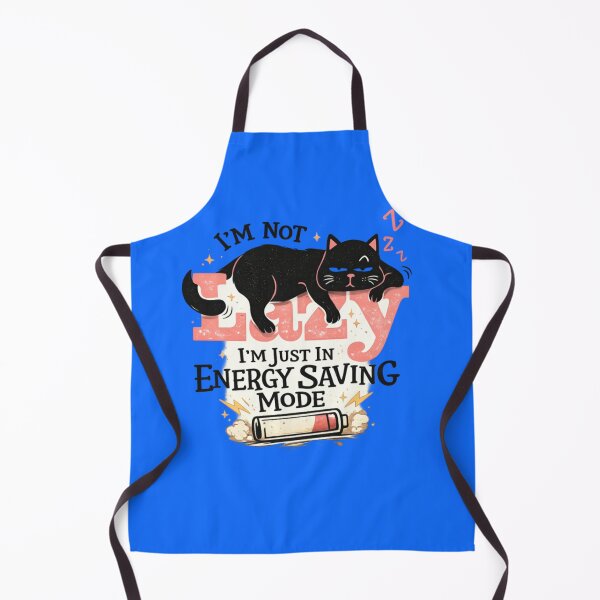 Item preview, I'm Not Lazy I'm Just in Energy Saving Fashion Cute Sleeping Black Cat Funny Cat Lover Design designed and sold by CatLovers Studio.