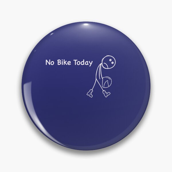 Item preview, No Bike Today sad stick figure humour motorcycle designed and sold by Lunevalleyart.