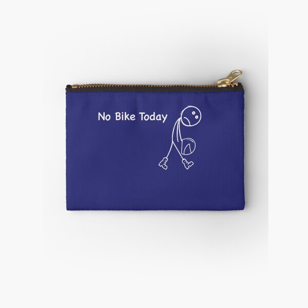Item preview, No Bike Today sad stick figure humour motorcycle designed and sold by Lunevalleyart.
