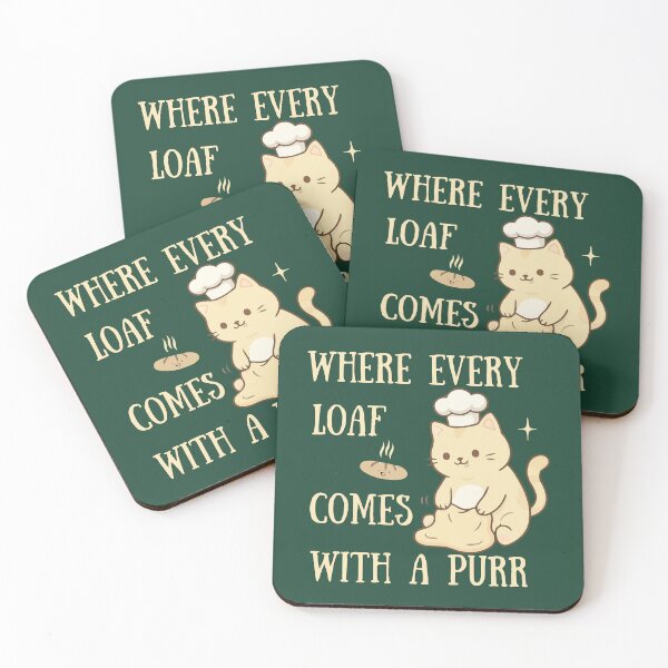 Item preview, Where Every Loaf Comes With a Purr Cat designed and sold by TheBeeKindSpace.