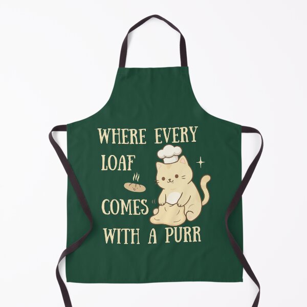 Item preview, Where Every Loaf Comes With a Purr Cat designed and sold by TheBeeKindSpace.