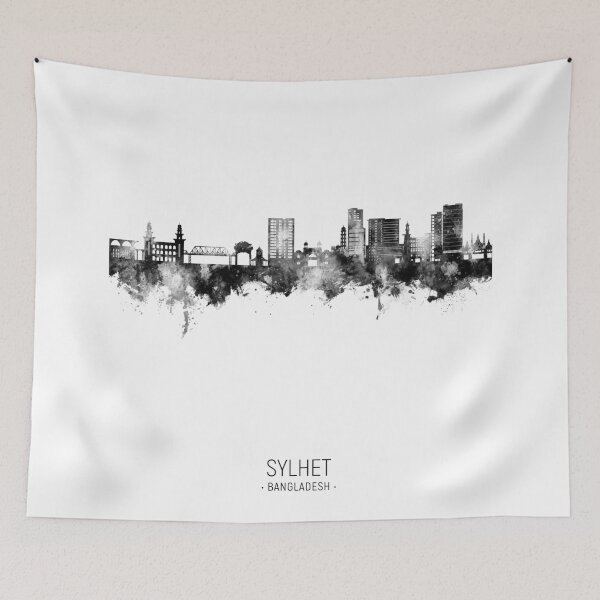 Item preview, Sylhet Bangladesh Skyline designed and sold by ArtPrints.