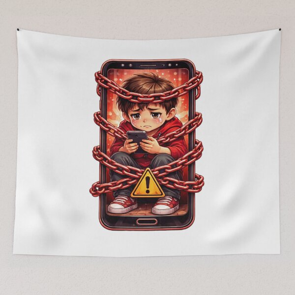 Item preview, Phone Addiction designed and sold by Freedom For Life Shop.