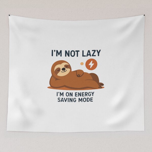 Item preview, Lazy Humor Shirt – Energy Saving Mode Funny Work Quote designed and sold by PeterskyDesign.