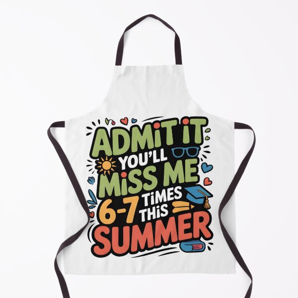 Item preview, Admit It You'll Miss Me 6-7 Times This Summer | Funny Last Day of School Shirt designed and sold by Milosstudio.