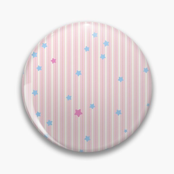 Item preview, Little Twinkle Stars on Pink-White Stripe Pattern designed and sold by kindacute-shop.