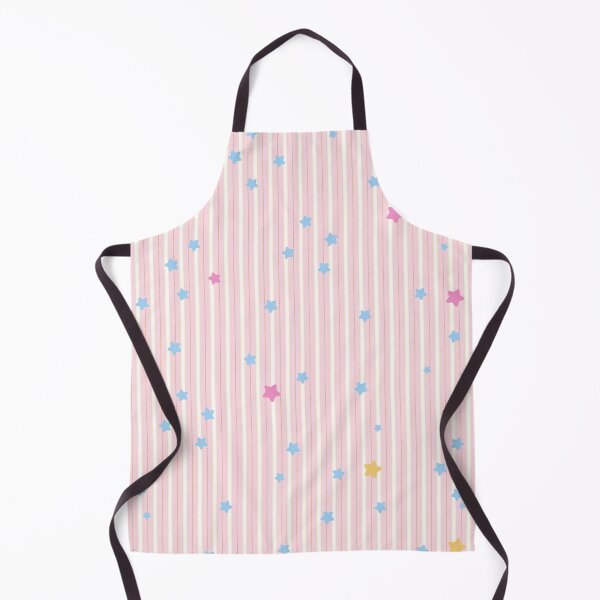 Item preview, Little Twinkle Stars on Pink-White Stripe Pattern designed and sold by kindacute-shop.