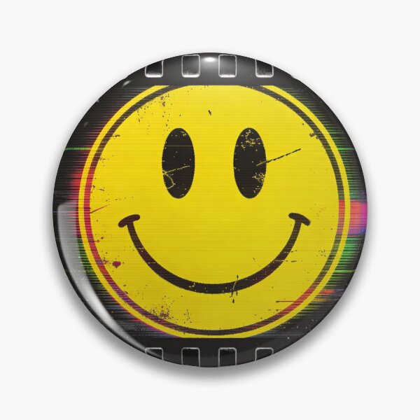 Item preview, 90s Smiley Glitch Aesthetic – Vintage VHS Grunge designed and sold by PLUSHIWORLDtm.