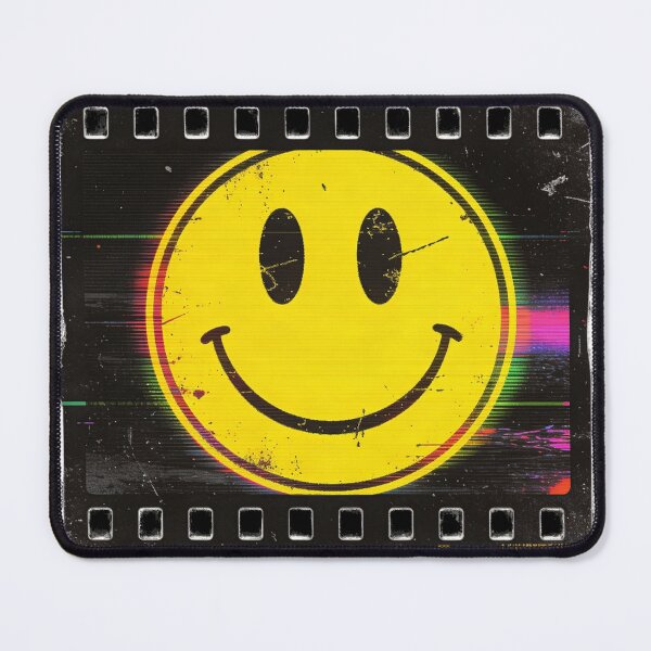 Item preview, 90s Smiley Glitch Aesthetic – Vintage VHS Grunge designed and sold by PLUSHIWORLDtm.
