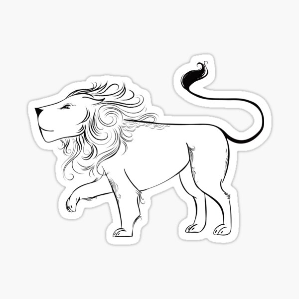 Leo Zodiac Sign Sticker