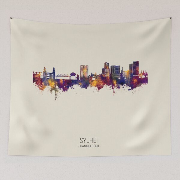 Item preview, Sylhet Bangladesh Skyline designed and sold by ArtPrints.