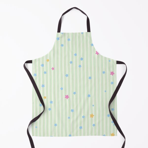 Item preview, Little Twinkle Stars on Green-White Stripe Pattern designed and sold by kindacute-shop.