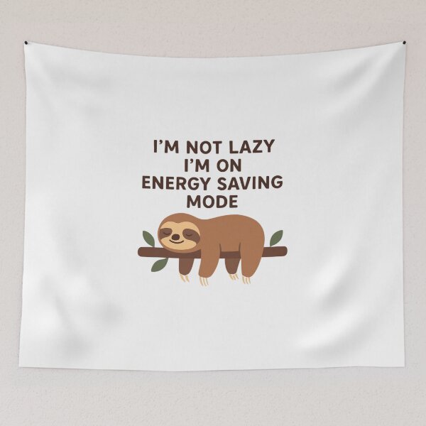 Item preview, Lazy Humor Shirt – Energy Saving Mode Funny Work Quote v2 designed and sold by PeterskyDesign.
