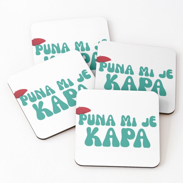 Item preview, Puna Mi Je Kapa Retro Sarcastic Quote designed and sold by Ziva26.