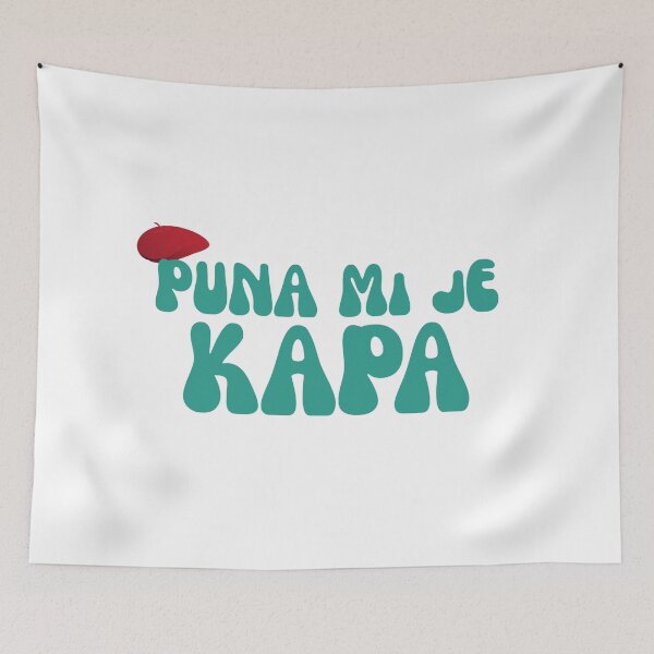Item preview, Puna Mi Je Kapa Retro Sarcastic Quote designed and sold by Ziva26.