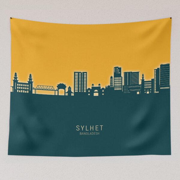 Item preview, Sylhet Bangladesh Skyline designed and sold by ArtPrints.