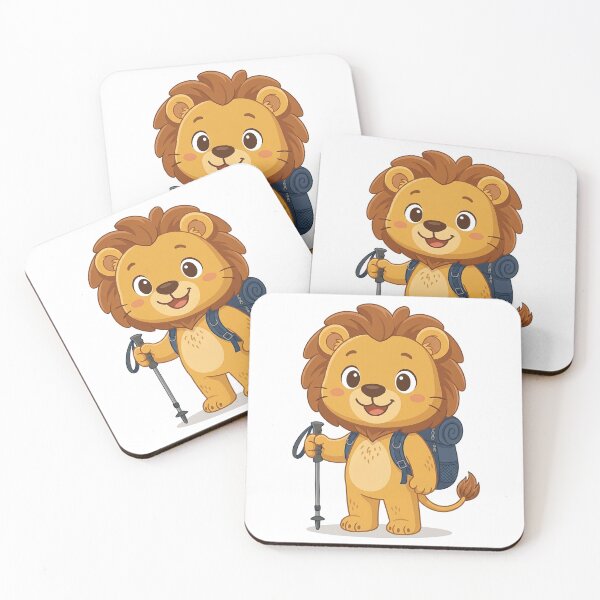 Item preview, Adventurous Little Lion Hiker with Backpack designed and sold by Fikuall.