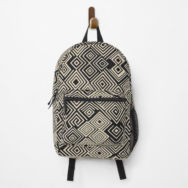 Item preview, Geometric Tribal Pattern Black Beige Seamless Art designed and sold by pASob-dESIGN.